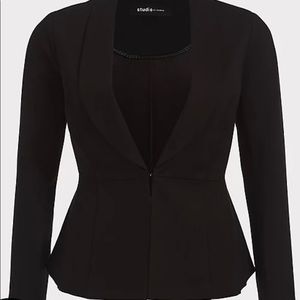 Torrid jacket with Peplum - LUXE PONTE Knit